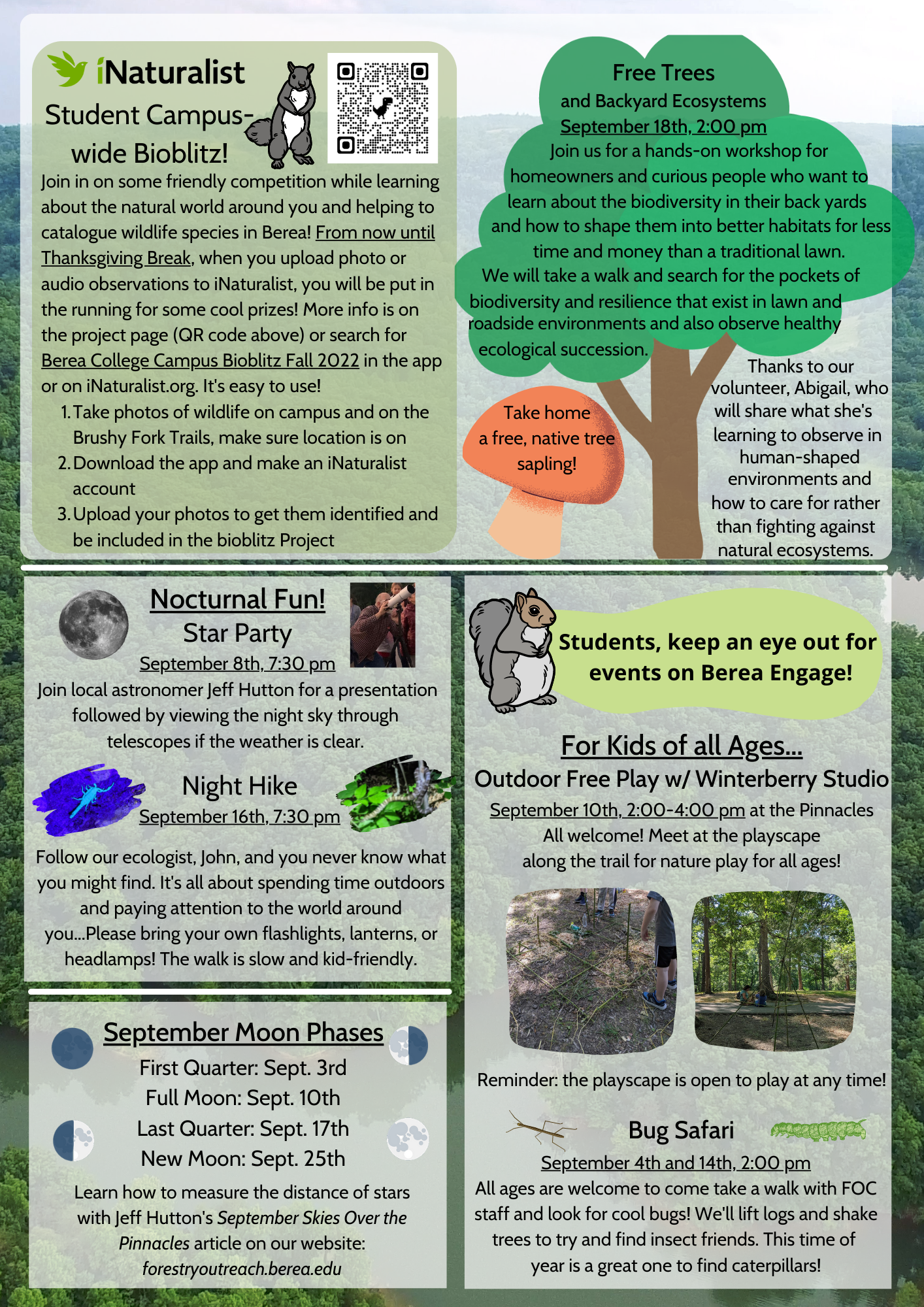 Page 2 of the September 2022 Forestry Outreach Center newsletter